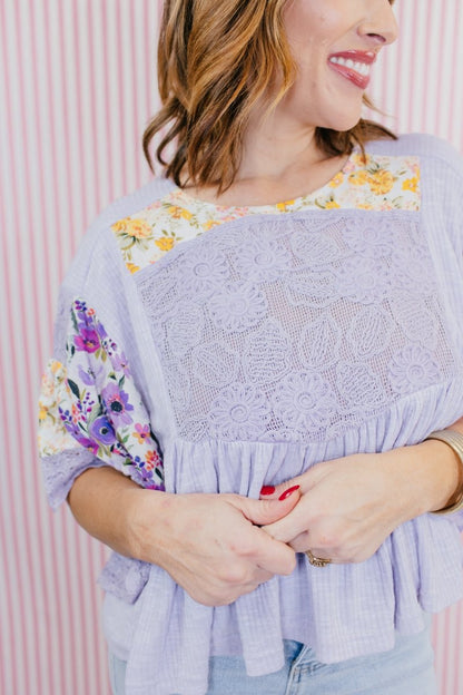 Spring Fling Top - Macoma Boutique100 Short Sleeve