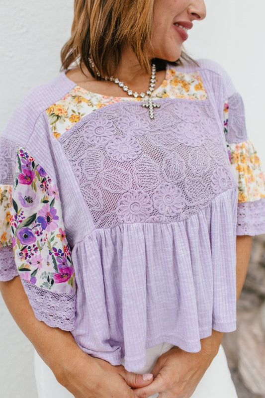 Spring Fling Top - Macoma Boutique100 Short Sleeve