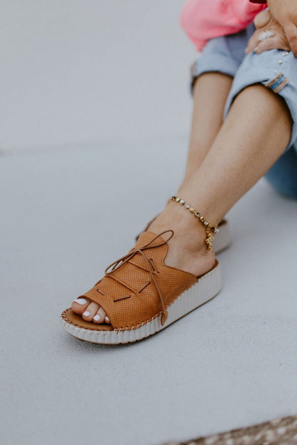 Spring Step Camel Nevelle Wedge Sandals - Macoma Boutique302 Wedges & Heels