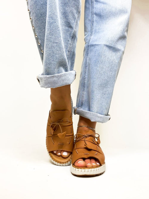 Spring Step Camel Nevelle Wedge Sandals - Macoma Boutique302 Wedges & Heels