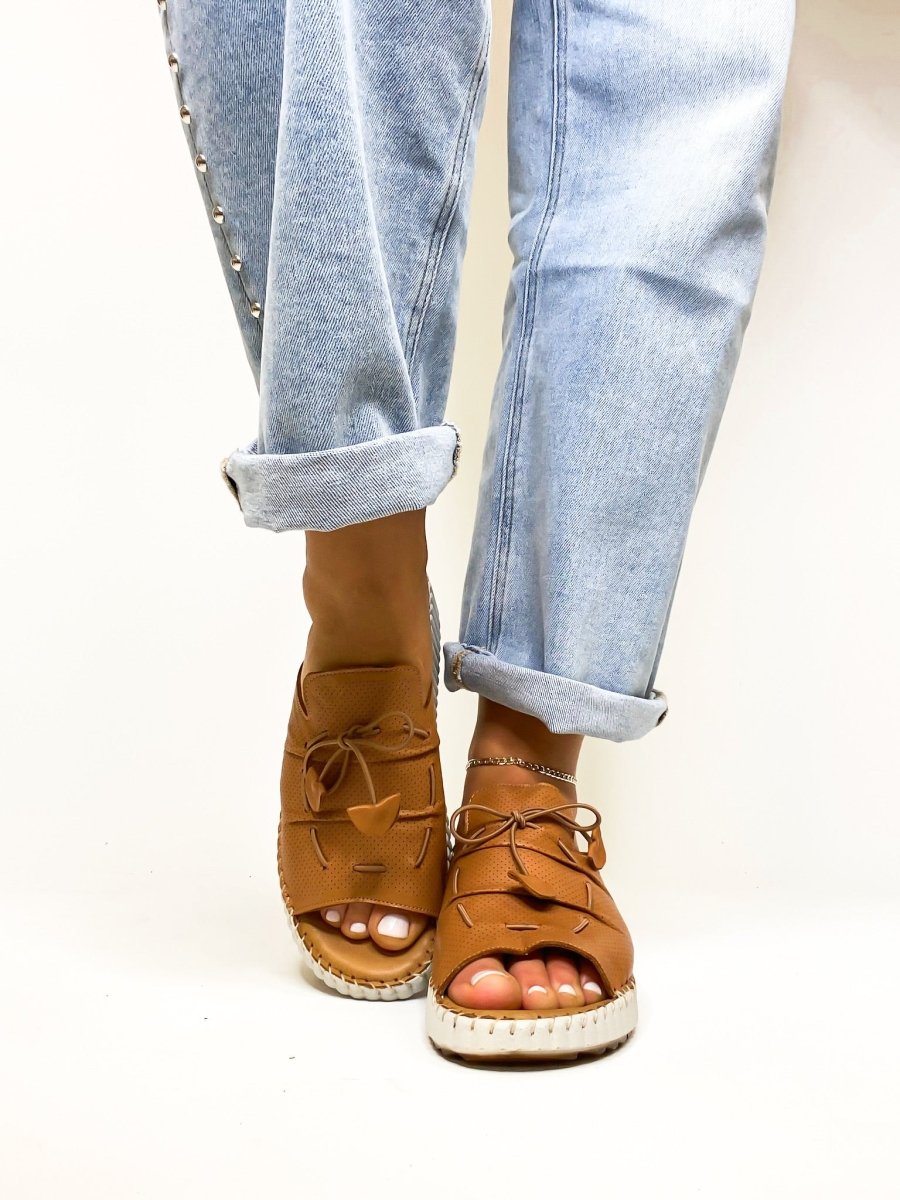 Spring Step Camel Nevelle Wedge Sandals - Macoma Boutique302 Wedges & Heels