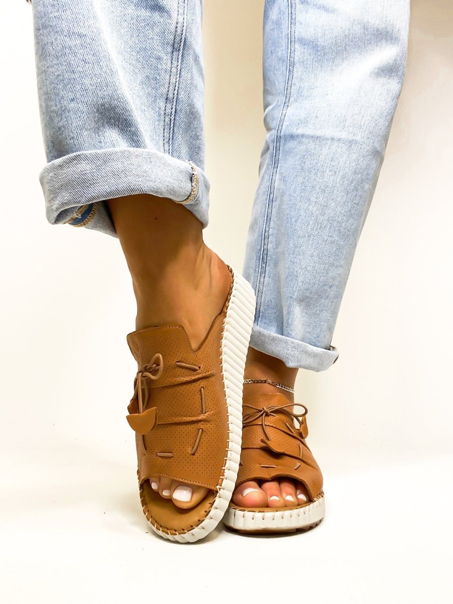 Spring Step Camel Nevelle Wedge Sandals - Macoma Boutique302 Wedges & Heels