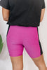 Staple Piece Biker Shorts In Fuchsia Flirt - Reg & Curvy - Macoma Boutique280 Activewear