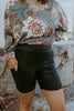Staple Piece Biker Shorts In Shiny Black - Reg & Curvy - Macoma Boutique280 Activewear