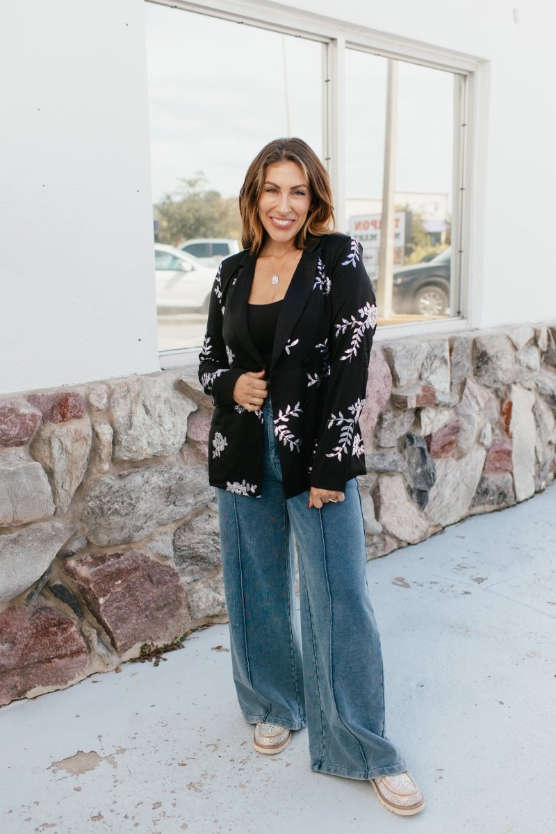 Starlit Garden Blazer - Macoma Boutique240 Jackets/Blazers