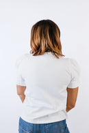 Statement Bow Top - FINAL SALE - Macoma Boutique100 Short Sleeve