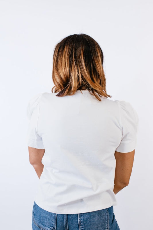 Statement Bow Top - FINAL SALE - Macoma Boutique100 Short Sleeve