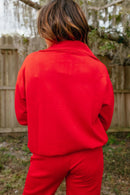 Statement Comfort Half Zip Pullover - Reg & Curvy - Macoma Boutique130 Sweaters