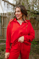 Statement Comfort Half Zip Pullover - Reg & Curvy - Macoma Boutique130 Sweaters