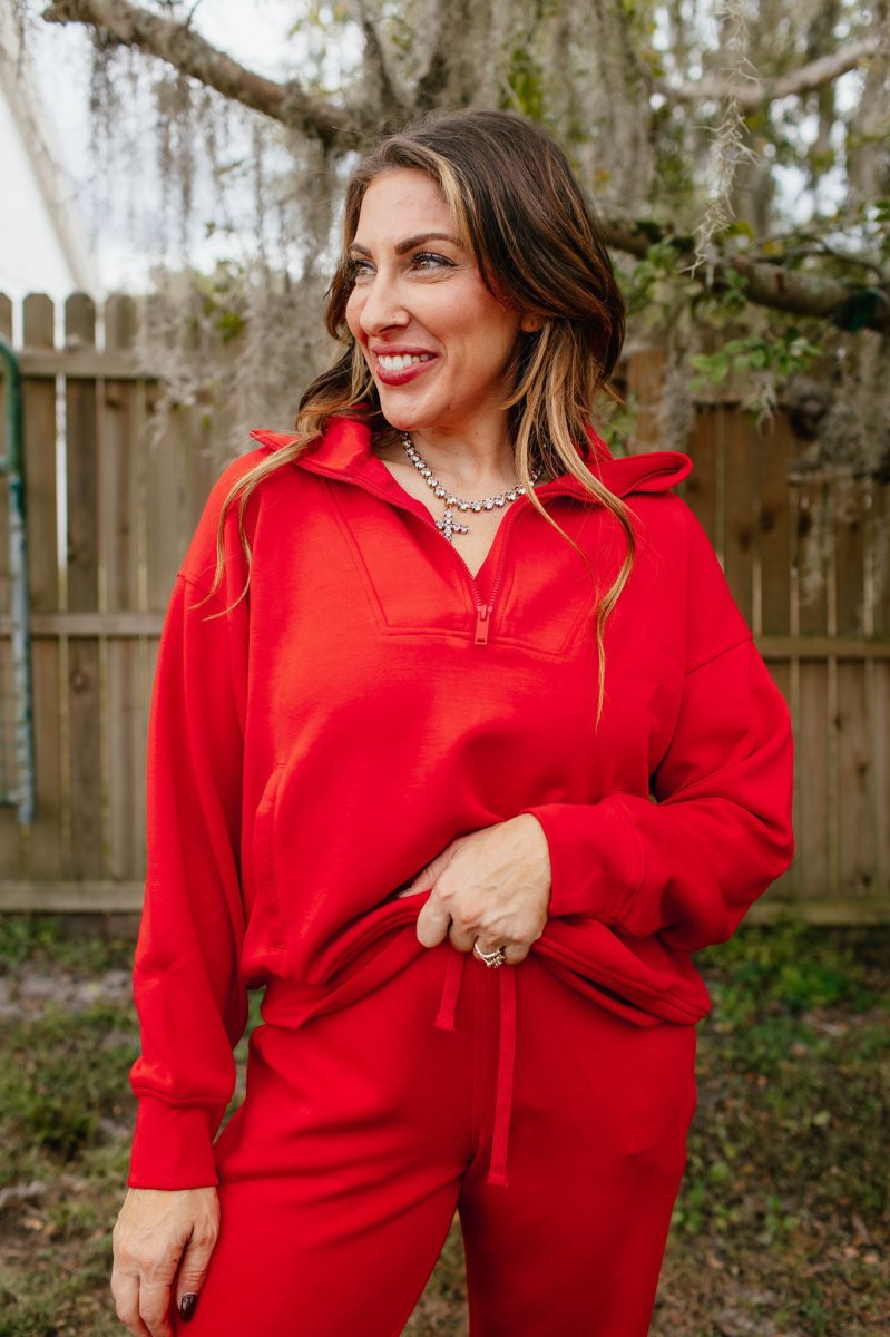Statement Comfort Half Zip Pullover - Reg & Curvy
