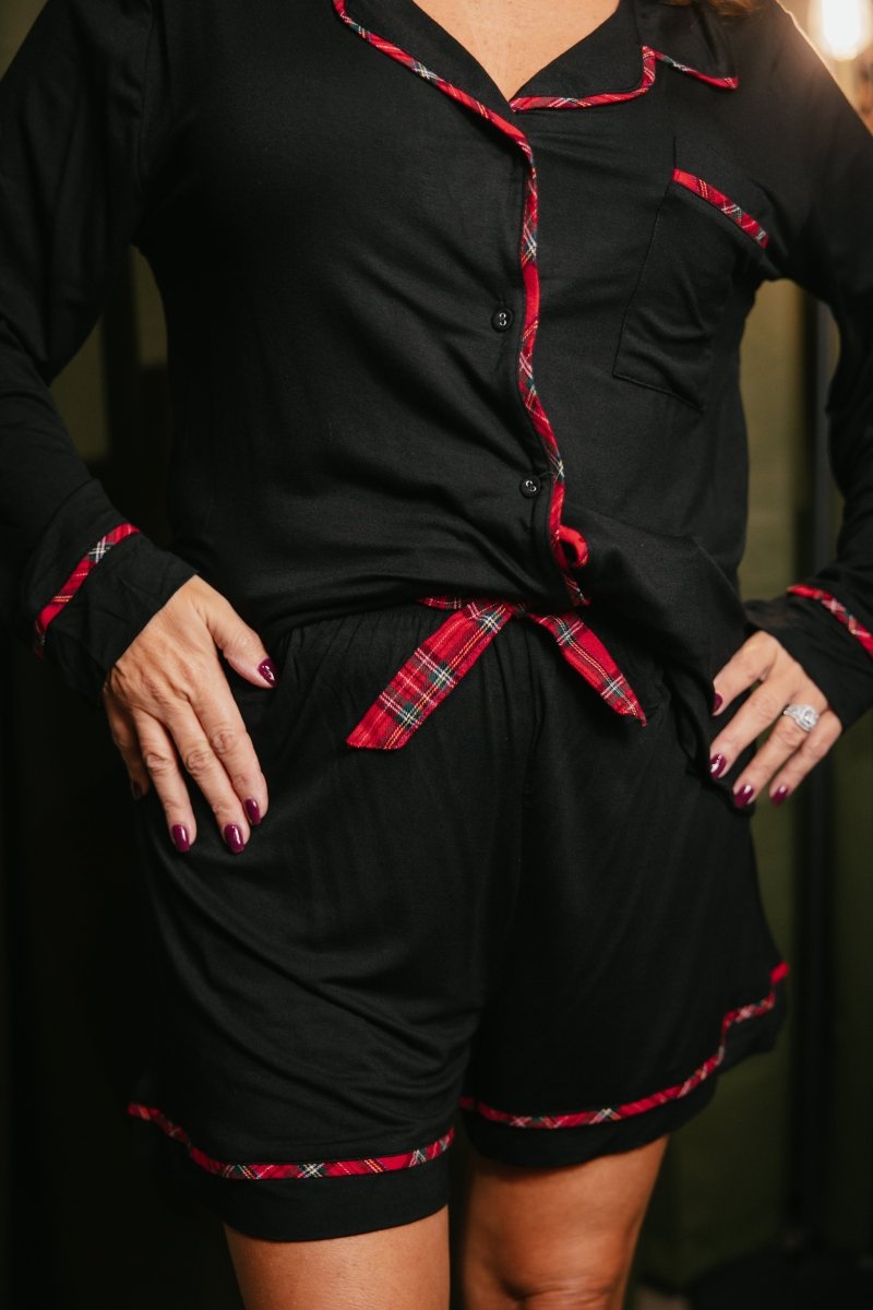 Staying In Lounge Set In Black - Reg & Curvy - Macoma Boutique290 Loungewear/Sets