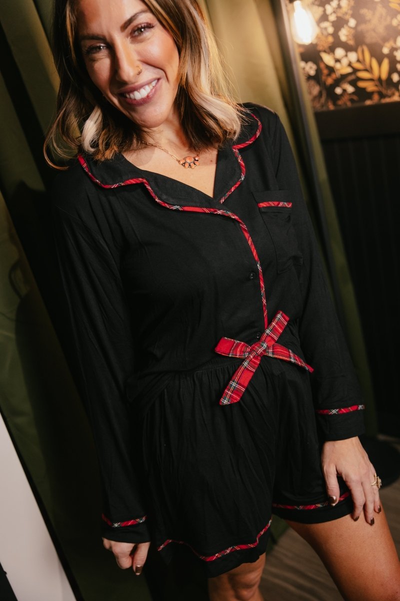 Staying In Lounge Set In Black - Reg & Curvy - Macoma Boutique290 Loungewear/Sets