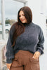 Stonewashed Comfort Sweat In Charcoal - Macoma Boutique130 Sweaters