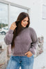 Stonewashed Comfort Sweat In Plum - Macoma Boutique130 Sweaters
