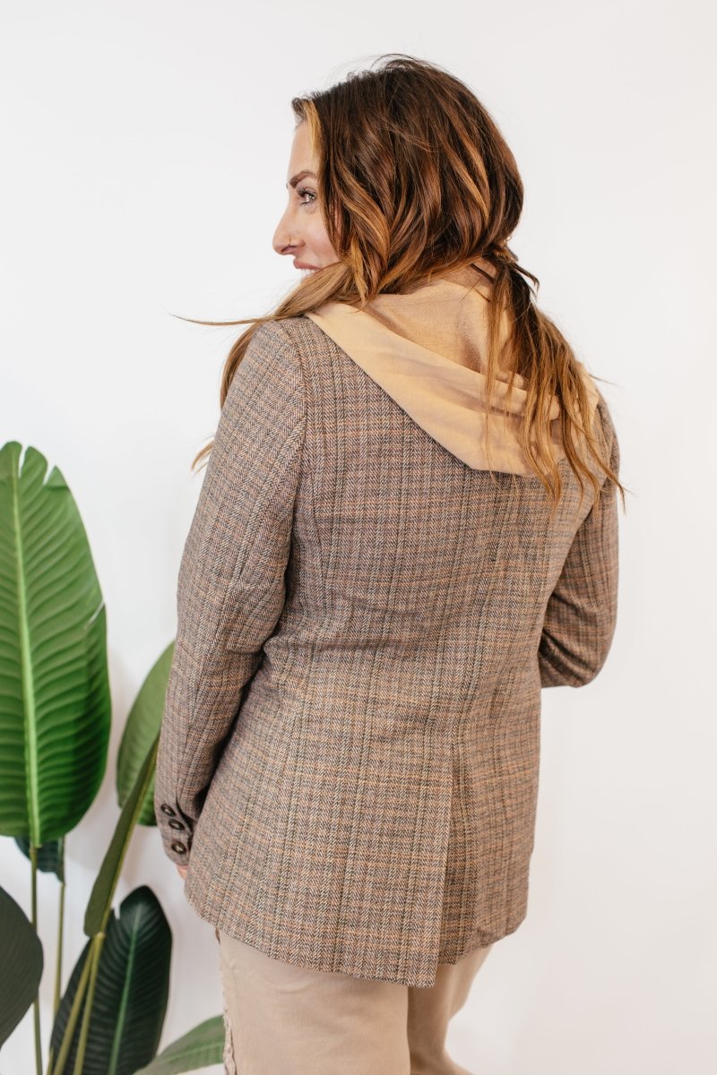 Street Smart Plaid Blazer - Macoma Boutique240 Jackets/Blazers