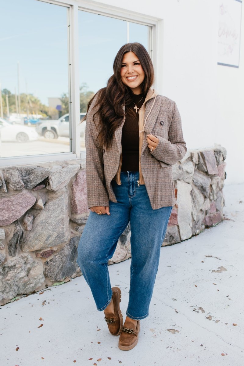 Street Smart Plaid Blazer