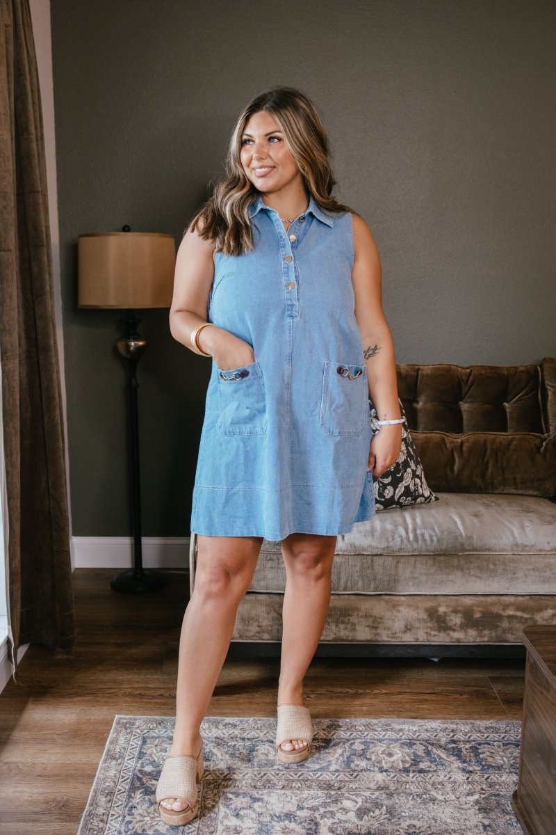 entro clothing dresses Plus Size Solid Rolled Sleeve Basic Babydoll Dress XL / Off White 49 Sleeve Length Botanical Tiered Mini Dress -