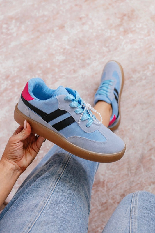 Sugar Rush Sneakers in Blue - FINAL SALE - Macoma Boutique301 Sneakers
