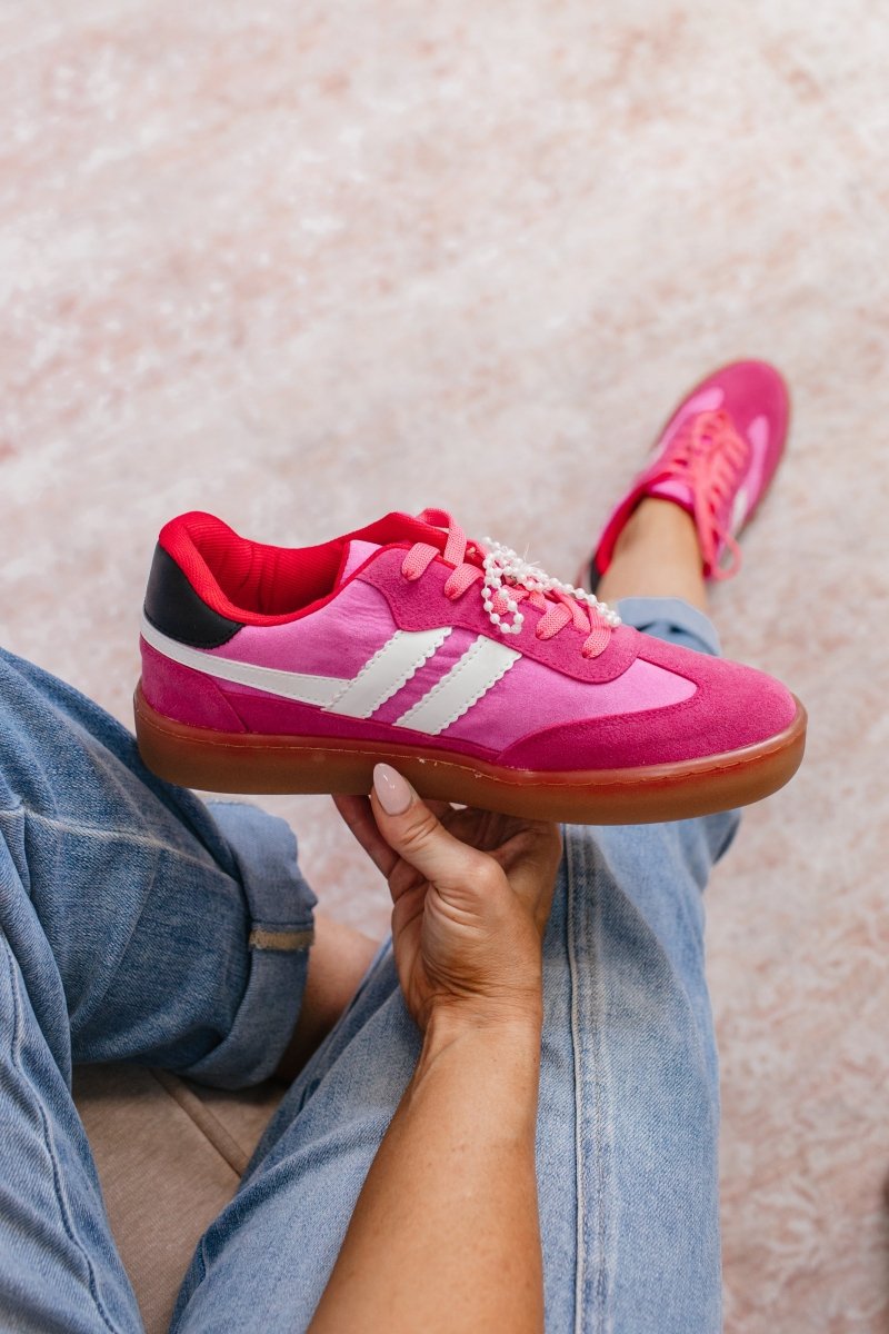 Sugar Rush Sneakers in Pink - FINAL SALE - Macoma Boutique301 Sneakers