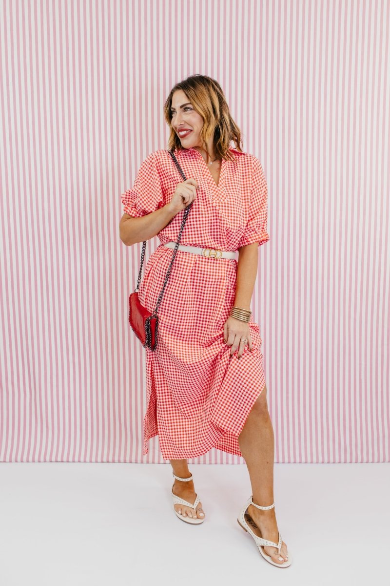 summer picnic dress for ladies Summer Day Picnic Dress M / Neon Coral