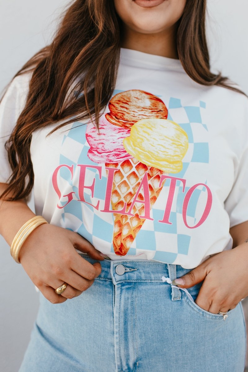 Summer Scoop Tee - Reg & Curvy - Macoma Boutique140 Graphic Tees