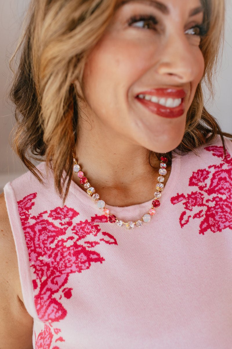 Sweet as Can Be Necklace In Pink - Macoma Boutique310 Accessories/Jewelry