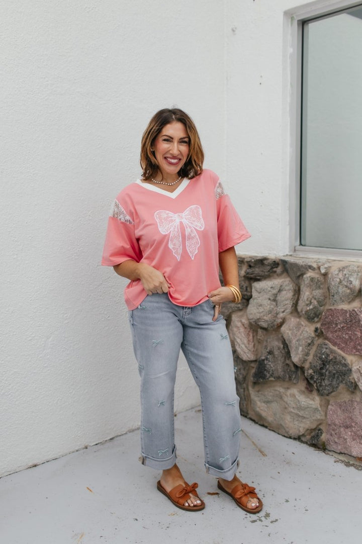 Sweet Details Top - Macoma Boutique100 Short Sleeve