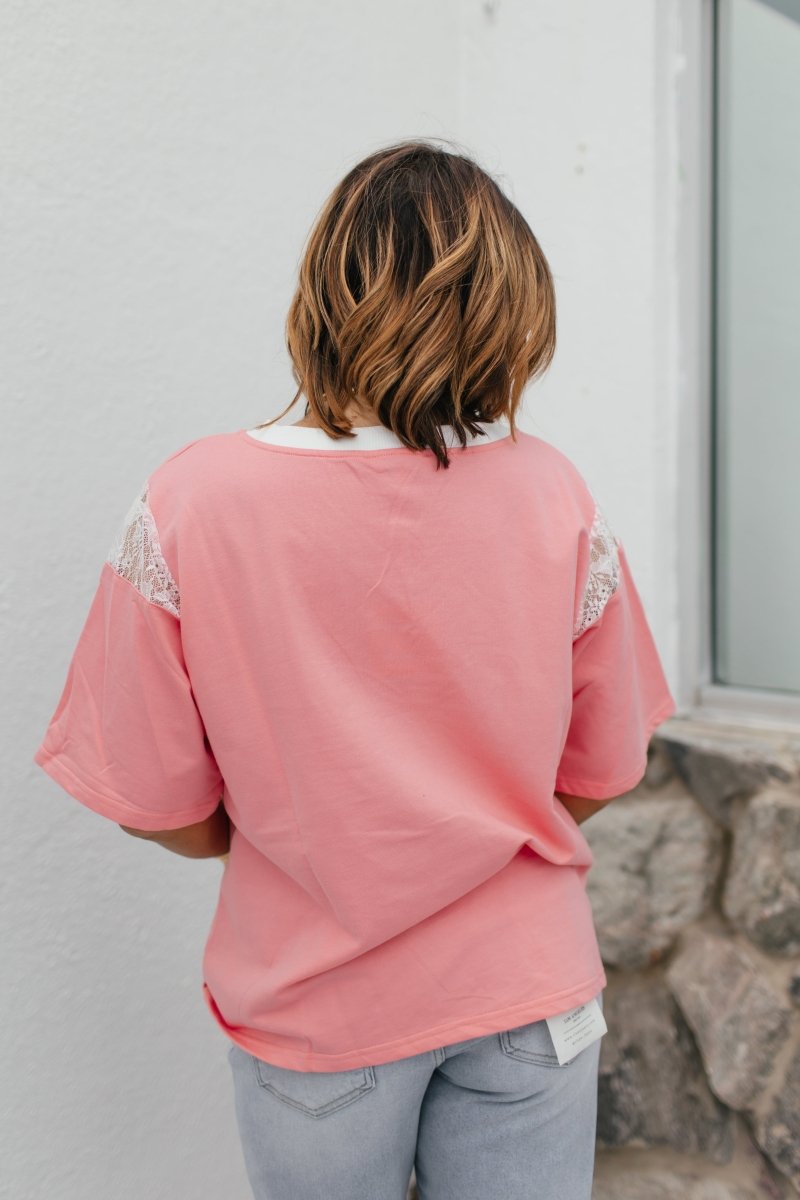 Sweet Details Top - Macoma Boutique100 Short Sleeve