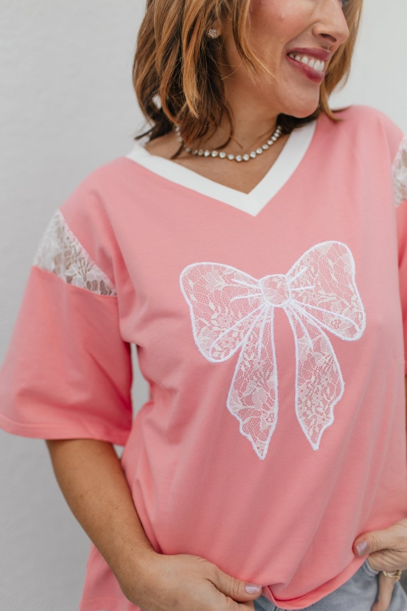 Sweet Details Top - Macoma Boutique100 Short Sleeve