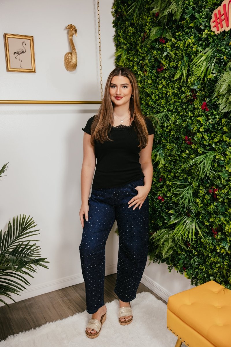 Sweet Obsession Top In Black - Reg & Curvy - Macoma Boutique100 Short Sleeve