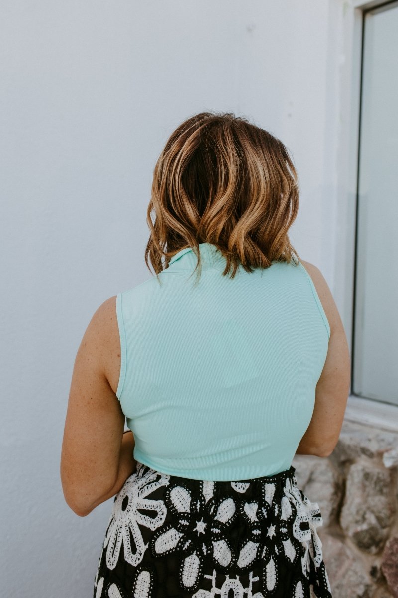 Sweet Simplicity Tank In Mint - Reg & Curvy