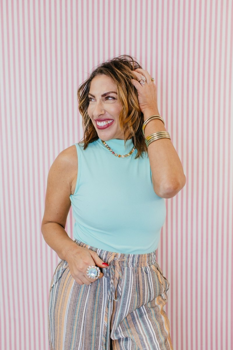 Sweet Simplicity Tank In Mint - Reg & Curvy - Macoma Boutique110 Tanks