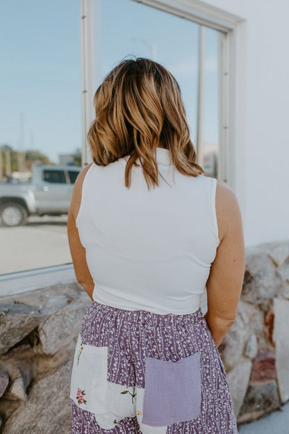 Sweet Simplicity Tank In White - Reg & Curvy - Macoma Boutique110 Tanks