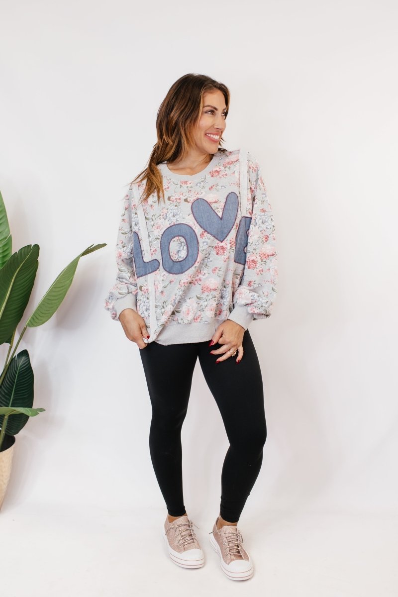 Sweetheart Bloom Sweatshirt - Macoma Boutique130 Sweaters