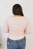Sweetheart Henley Top In Powder Pink - Macoma Boutique120 Long Sleeve