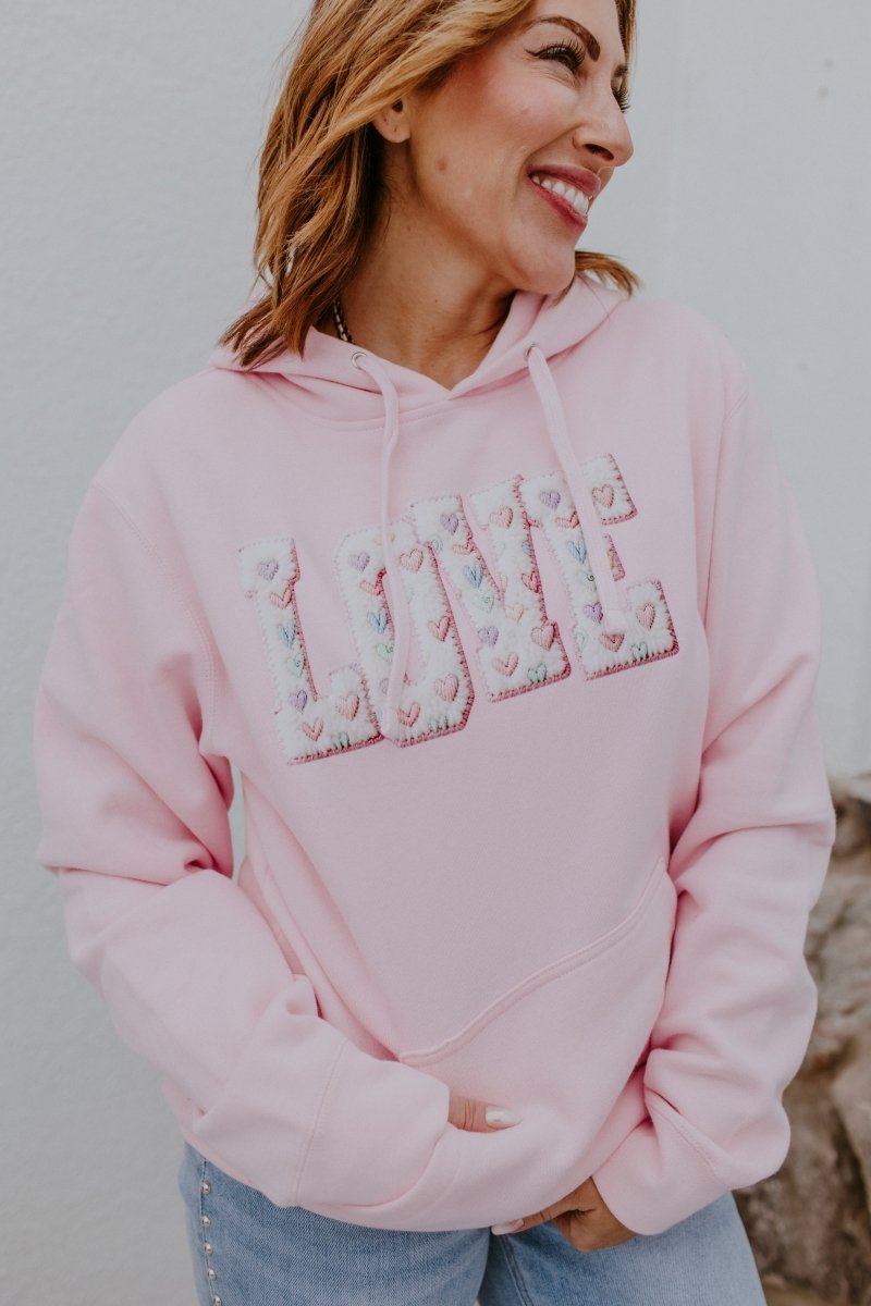 Sweetheart Love Graphic Hoodie - FINAL SALE - Macoma Boutique555 Presales