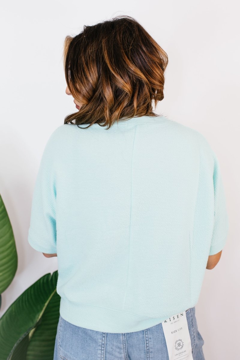 Take That Top in Mint - FINAL SALE - Macoma Boutique100 Short Sleeve