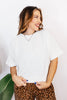 Take That Top in Off White - FINAL SALE - Macoma Boutique100 Short Sleeve