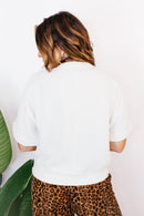Take That Top in Off White - FINAL SALE - Macoma Boutique100 Short Sleeve