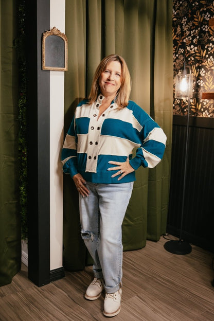 Teal Me More Pullover - Macoma Boutique130 Sweaters