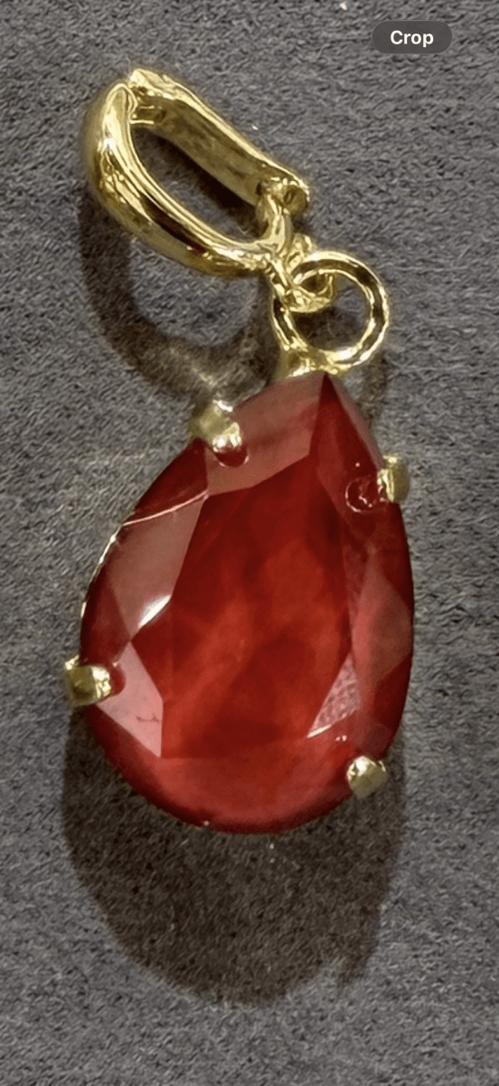 Teardrop Charm in Cranberry Crush - Macoma Boutique315 Jewelry