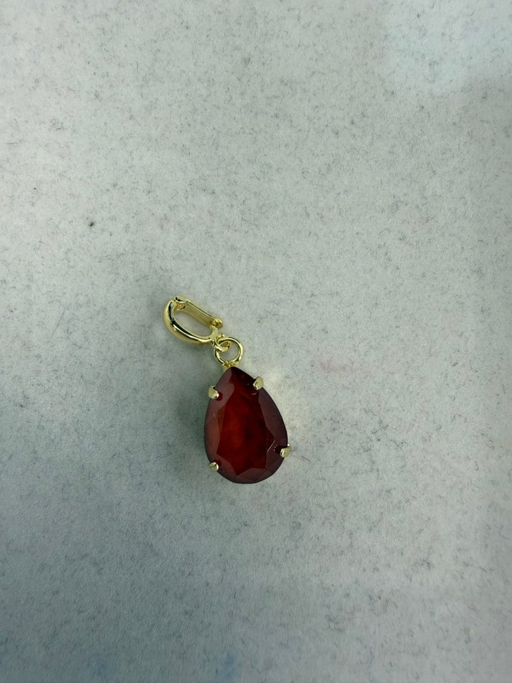 Teardrop Charm in Cranberry Crush - Macoma Boutique315 Jewelry