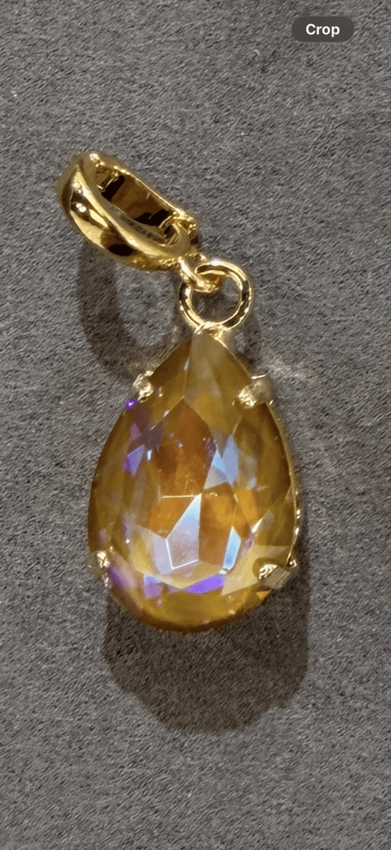 Teardrop Charm in Honey Glow - Macoma Boutique315 Jewelry