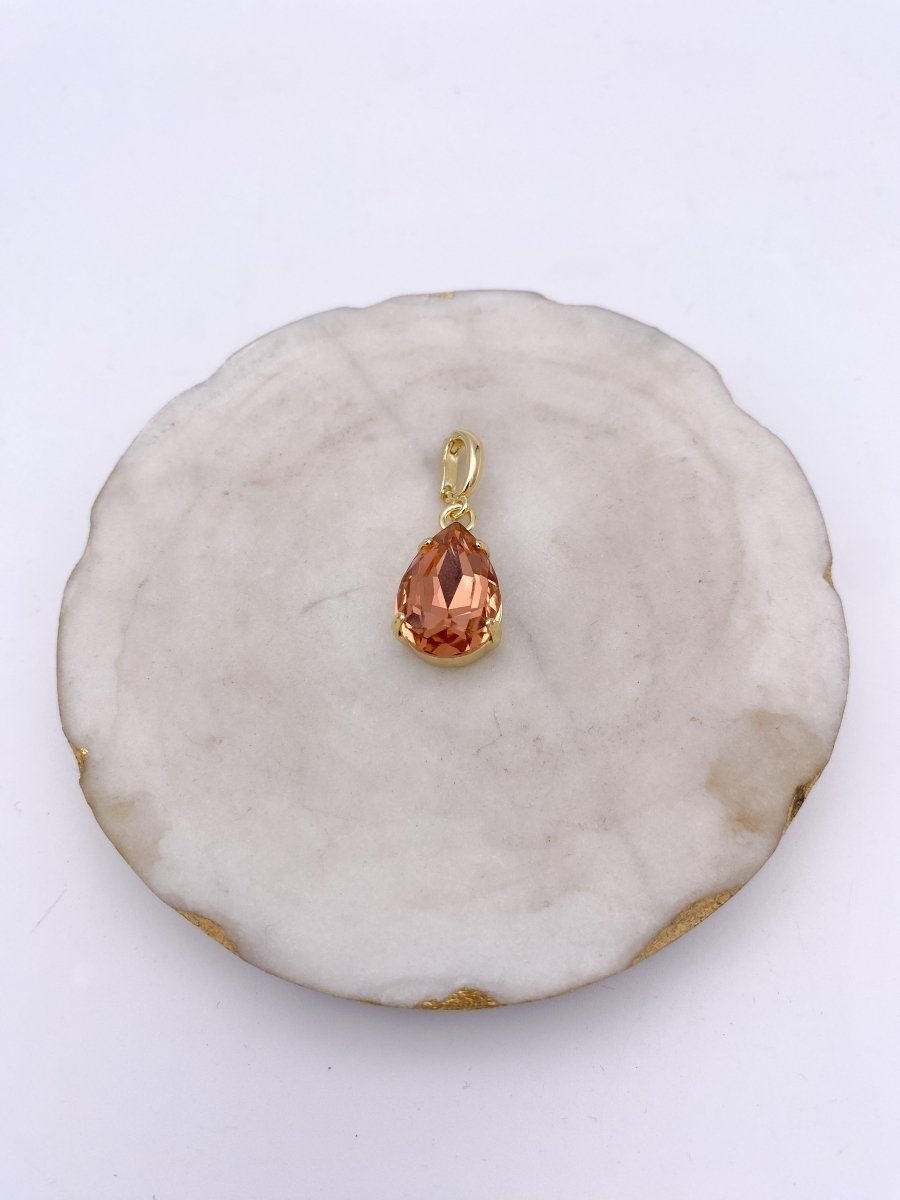Teardrop Charm in Rose - Macoma Boutique310 Accessories/Jewelry