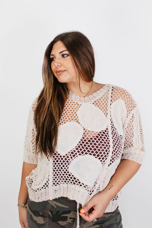 The Floral Loom Top - FINAL SALE - Macoma Boutique120 Long Sleeve