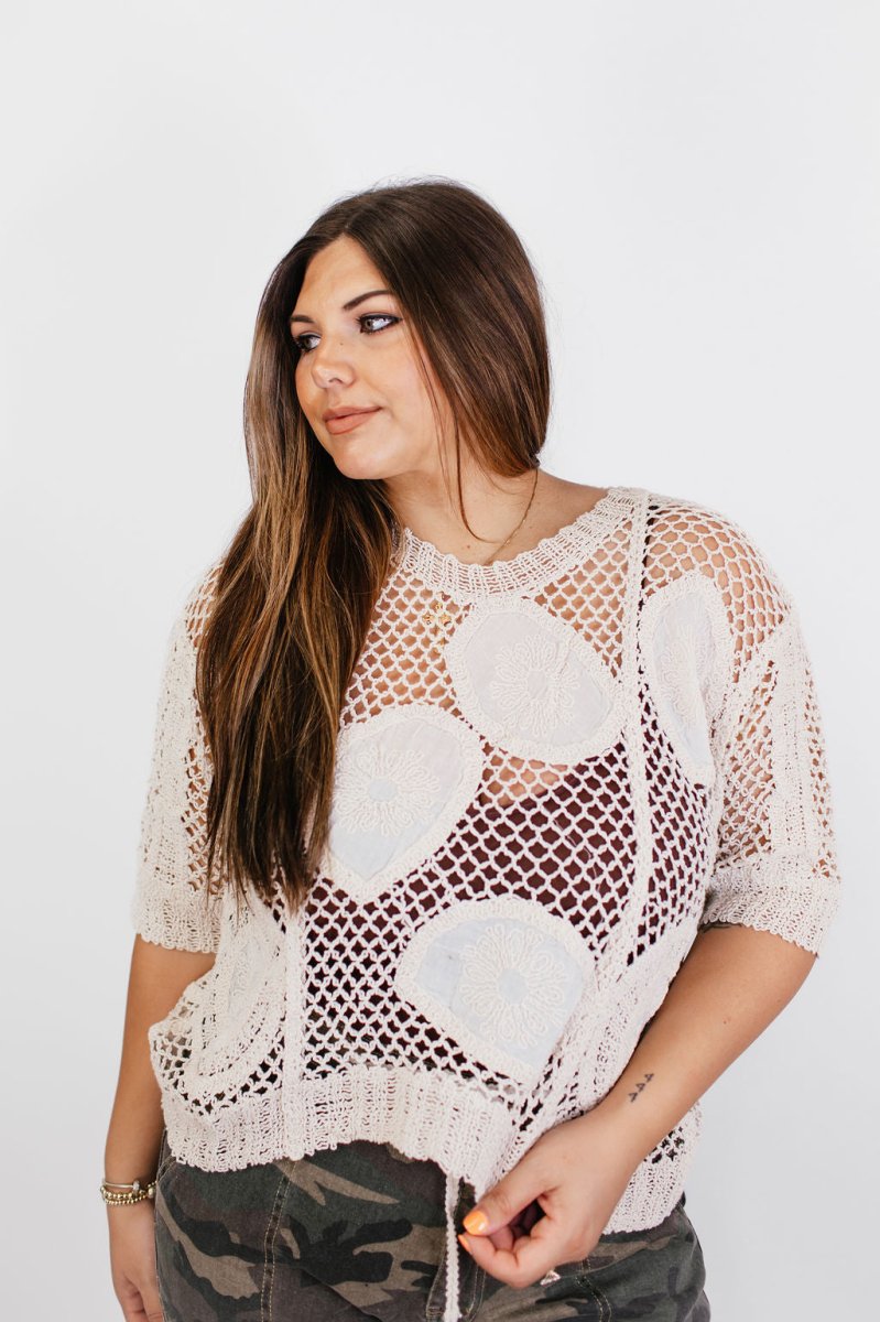 The Floral Loom Top - FINAL SALE - Macoma Boutique120 Long Sleeve