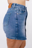 The Lacey Denim Skort - Reg/Curvy - FINAL SALE - Macoma Boutique170 Denim