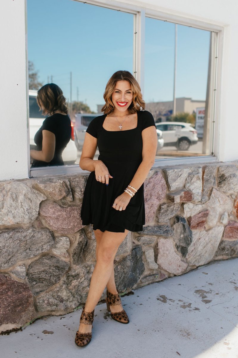 The Madeline Dress In Black - Reg & Curvy - Macoma Boutique250 Dresses