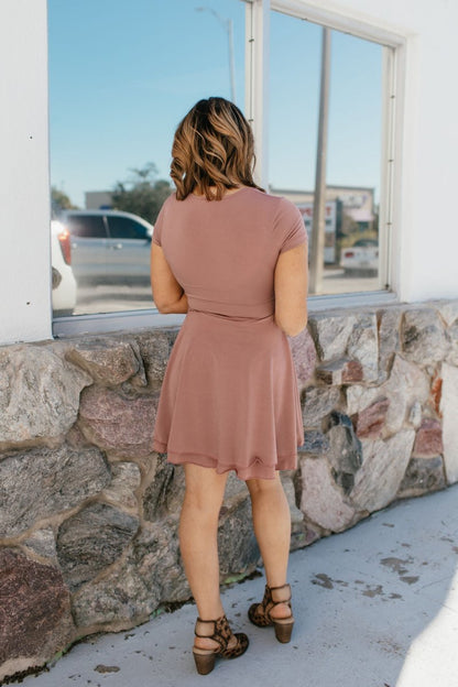 The Madeline Dress In Mocha - Reg & Curvy - Macoma Boutique250 Dresses