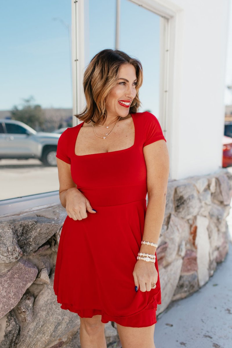 The Madeline Dress In Red